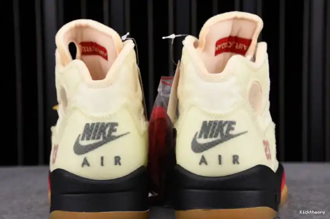 Kicktheory OFF-WHITE Jordan Retro 5 Sail DH8565-100 0513